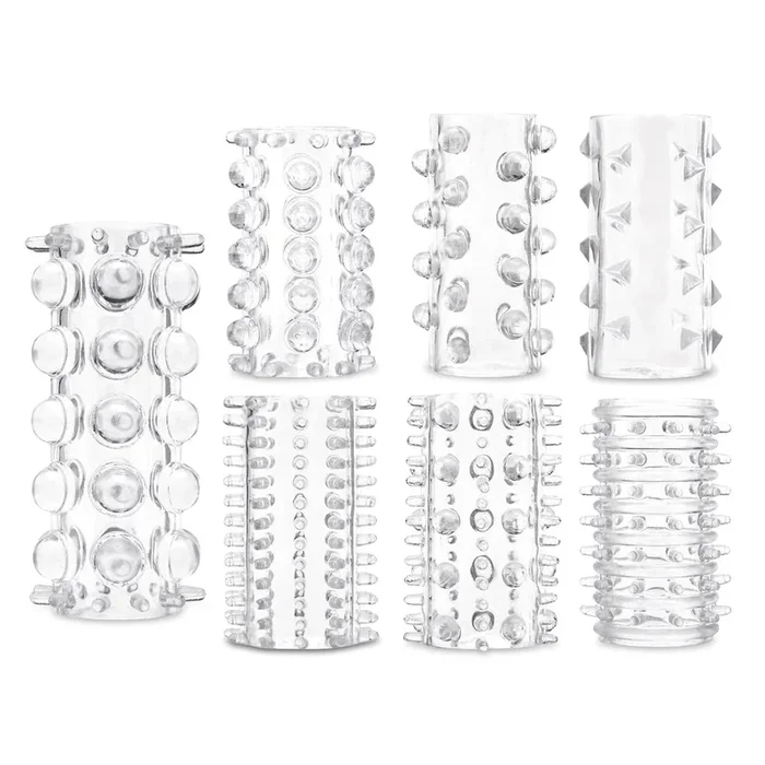 Me You Us Sensational Seven Textured Masturbation Sleeves Clear