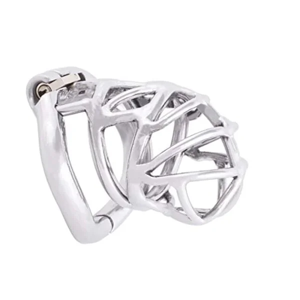 Medical Grade Stainless Steel Chastity Device Ergonomic Design Belt Restraint Men Bondage Fetish K545 (45Mm/ M Size)