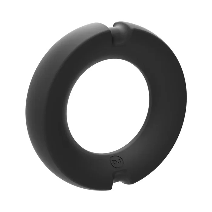 Merci Silicone Covered Metal Cock Ring 35mm Black