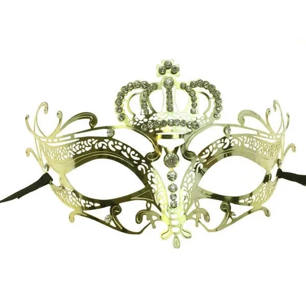 Metal Crown Mask – Gold