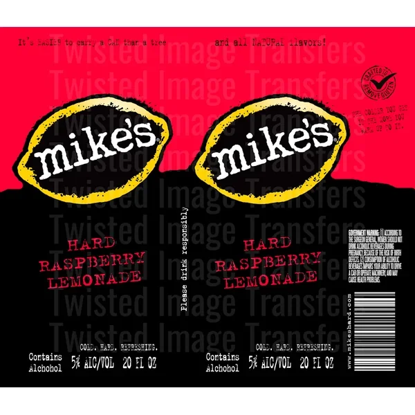 Mike’s Hard Raspberry 20 oz Skinny Straight Tumbler Wrap