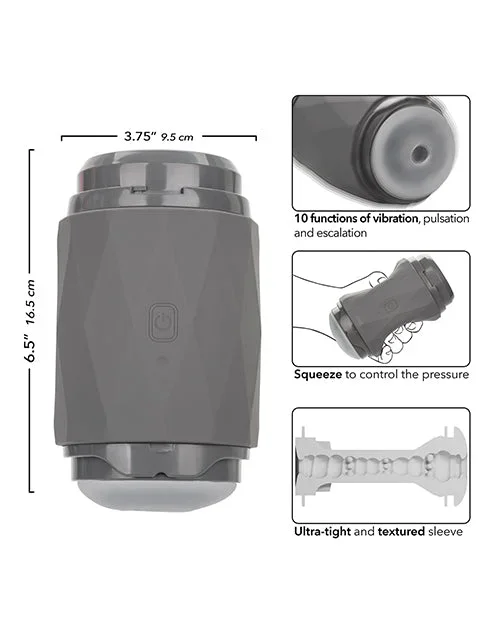 Milk Master Vibro Squeeze Stroker – Black