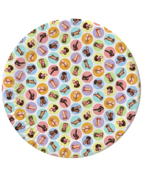 Mini Penis Plates Pack Of 8 7 Inch Disposable Party Plates