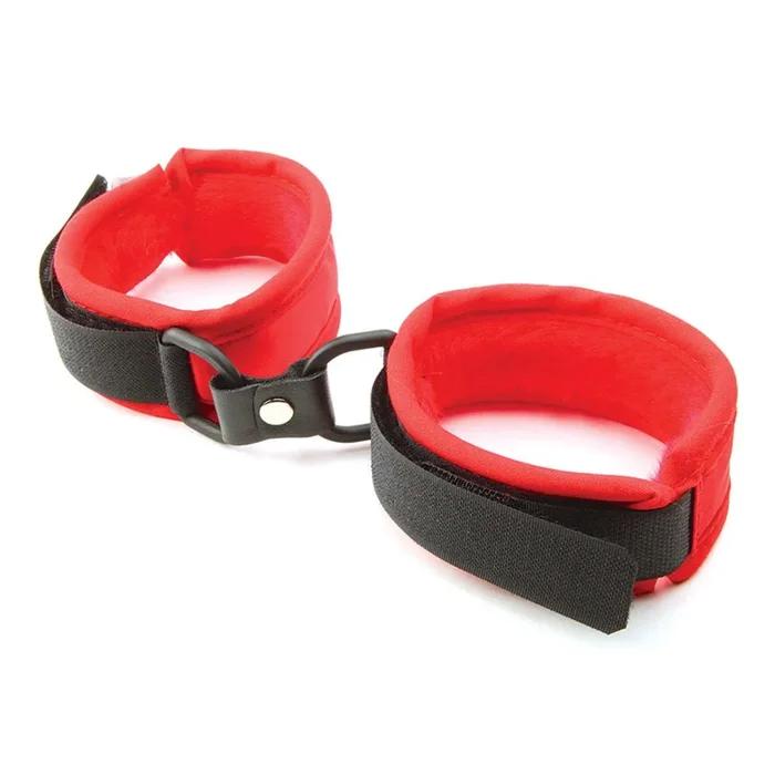 Mink Faux Fur Handcuffs – Red