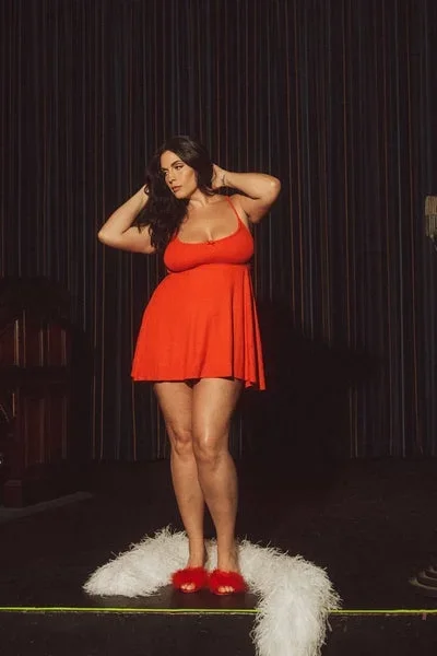 Modal Rib Babydoll – Scarlett/Black Mini Dot –