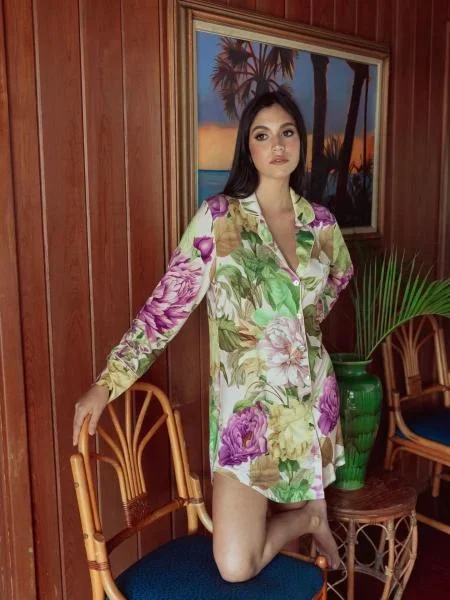 Modal Sleepshirt – Spring Garden –