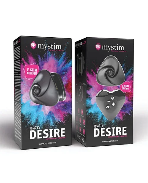 Mystim Hearts Desire eStim Layon Vibrator – Black