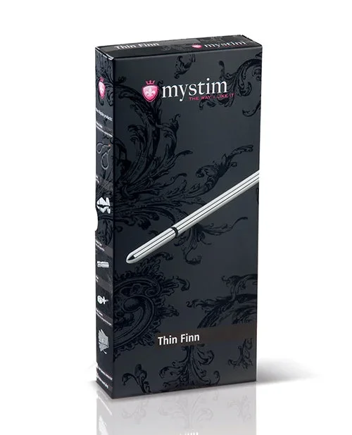 Mystim Thin Finn eStim Urethral Sound – Silver