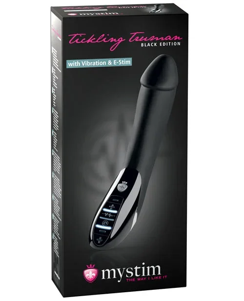 Mystim Tickling Truman eStim Vibrator Black Edition – Black