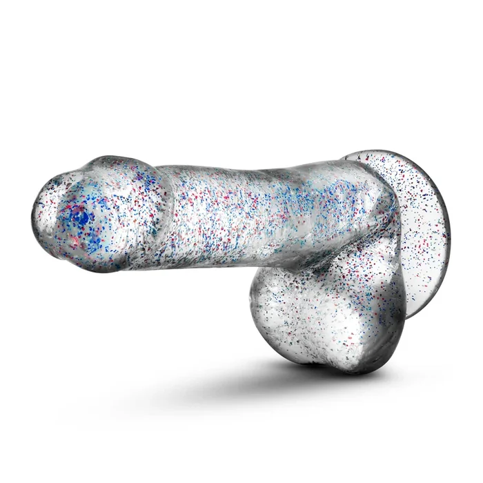 Naturally Yours 6 Inch Glitter Dildo Sparkling Clear Toy