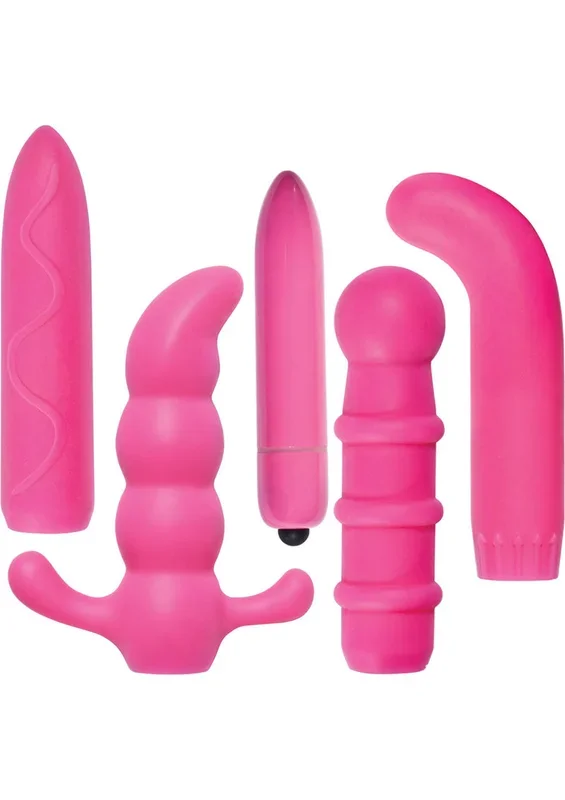 Naughty Explorer Kit – Pure Silicone 4-Piece Set with 5-Speed Bullet