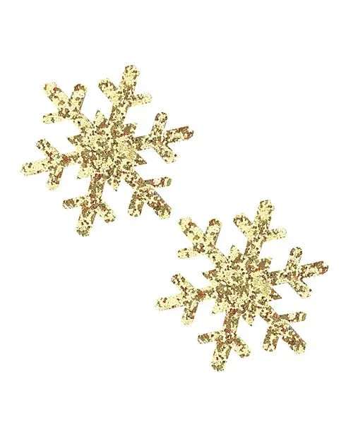 Neva Nude Glitter Snowflake Pasties – One Size Fits Most