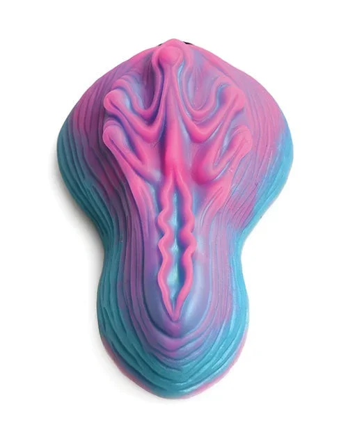 NO ETA Creature Cocks Vulvaron Vibrating Silicone Grinder with Remote Control – Pink/Teal/Purple