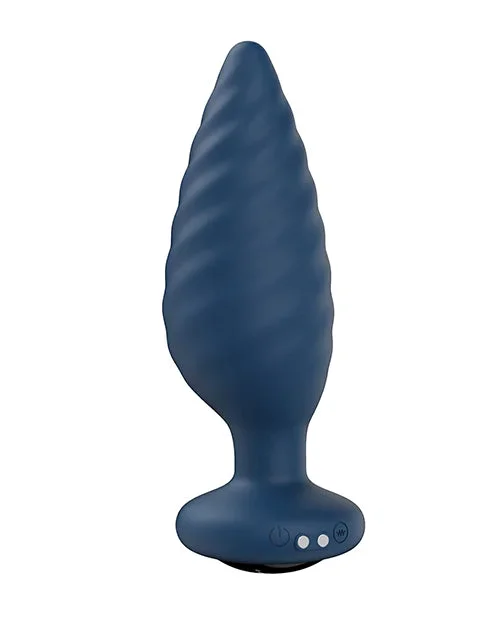 Noah App-Controlled Rotating Butt Plug – Navy Blue