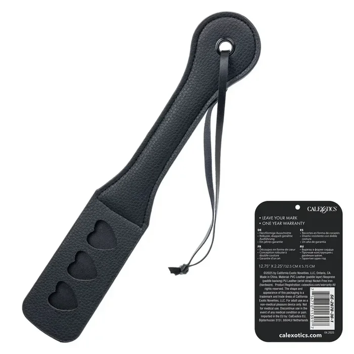 Nocturnal Collection Heart Throb Paddle – Black