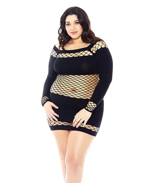 Nothing To Hide Nylon & Diamond Net Chemise