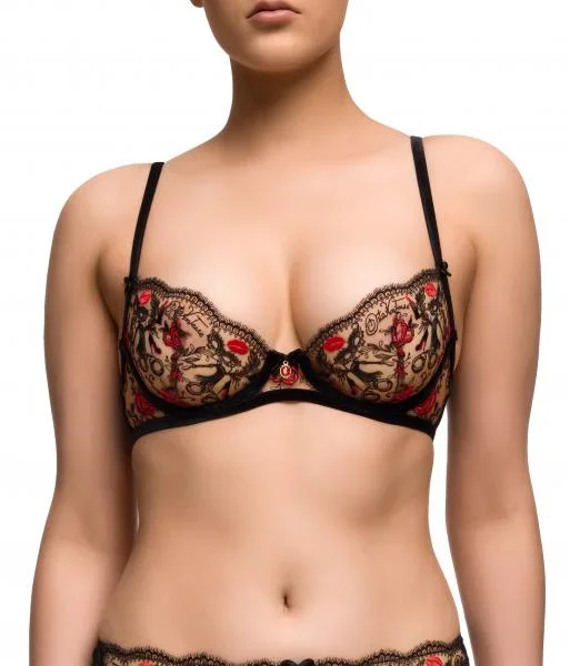 Novelteese Plunge Bra – Black –