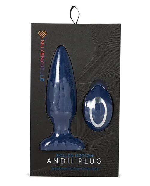 Nu Sensuelle Andii Vertical Roller Motion Butt Plug – Navy