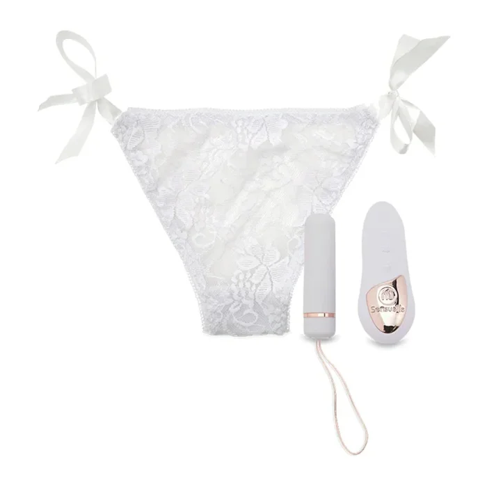 Nu Sensuelle Remote Control Pleasure Panty With Bullet Vibrator White
