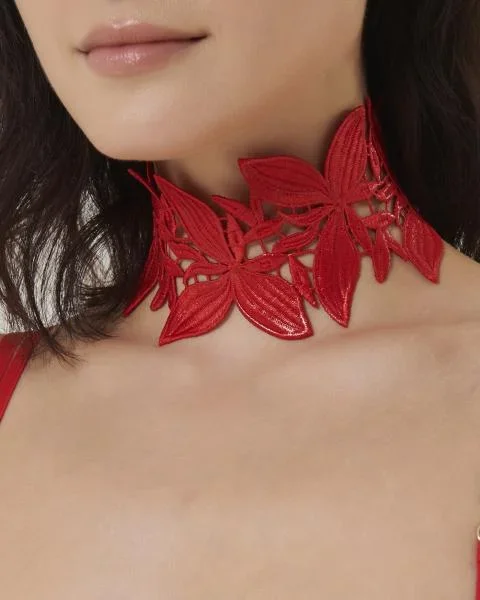 Ophelia Choker – Red – One Size