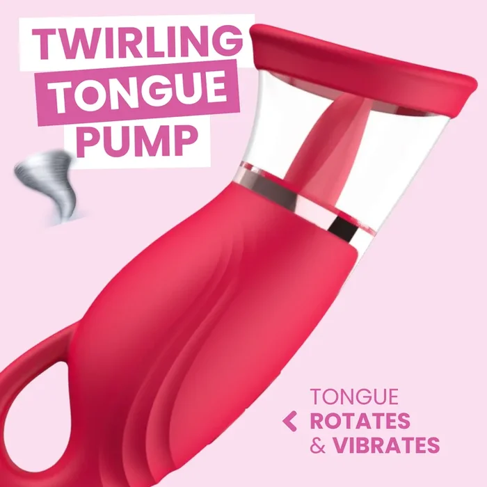 Orgasmic Orbit O Plus – Rotating Tongue Vibrator & Pussy Pump