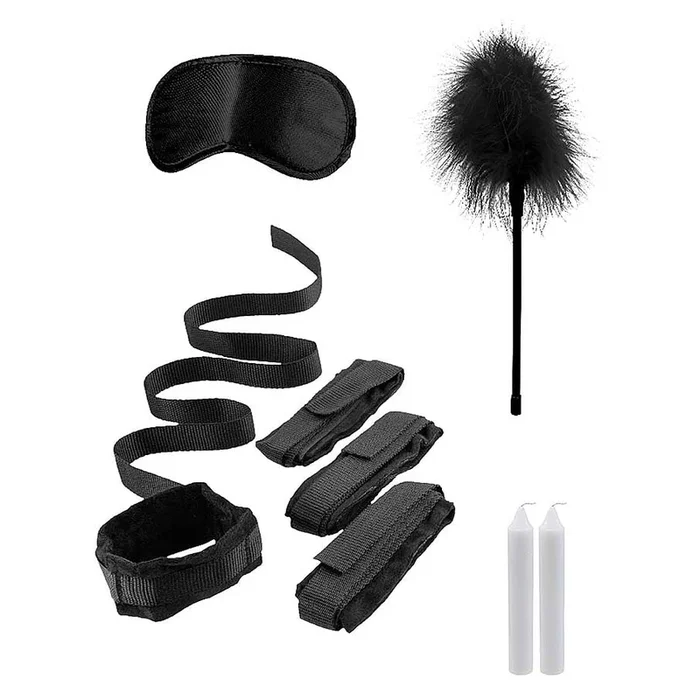 Ouch! Black & White Bed Bindings Restraint Kit