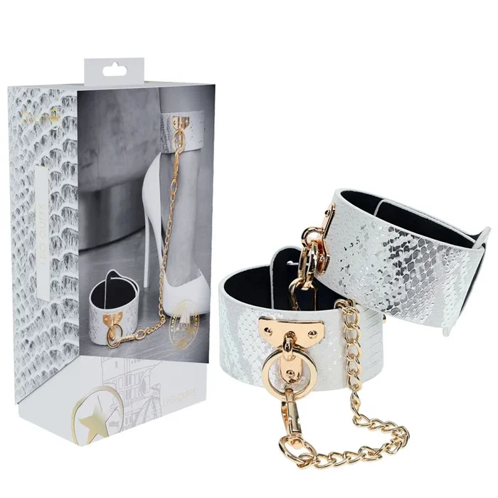 OUCH! Florence Collection – Leg Cuffs – White Restraints