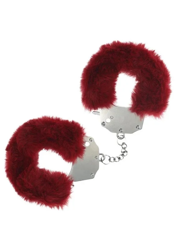 Ouch! Fluffy Handcuffs Burgundy