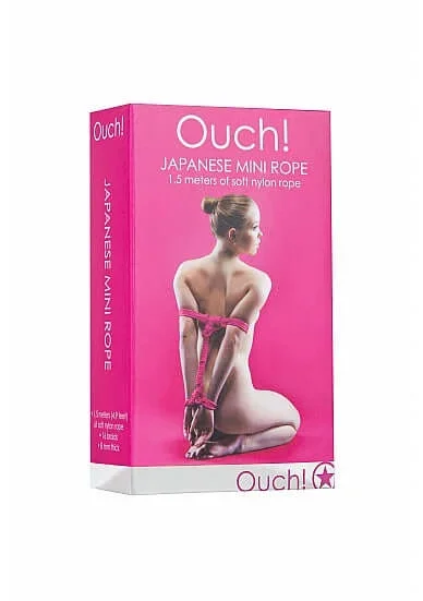 Ouch Japanese Mini Rope 1.5 meter Pink