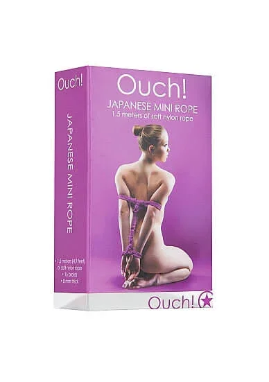 Ouch Japanese Mini Rope 1.5 meter Purple