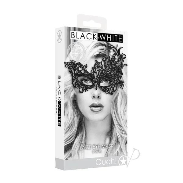 Ouch Lace Eye Mask Royal Black