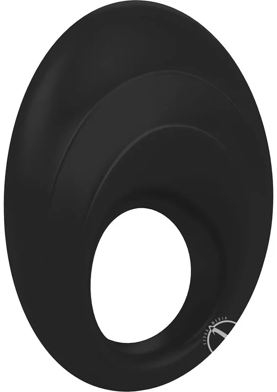 OVO B5 Silicone Cock Ring Waterproof – Black/Chrome