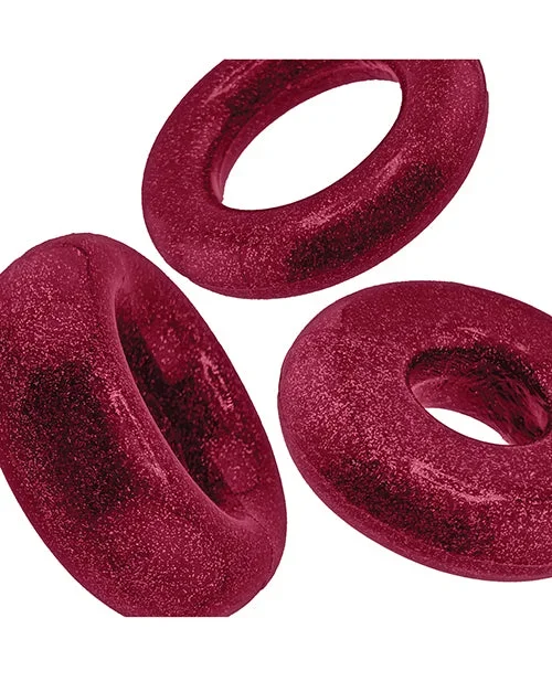 Oxballs Cockpack Multi Design 3 Pack Cockrings – Cherry Lips