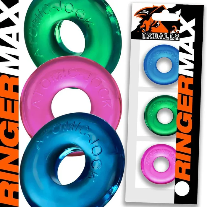 Oxballs Ringer Max 3-Pack Cock Rings – Neon