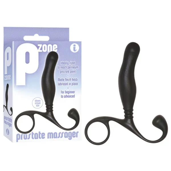 P-Zone Prostate Massager – Black 10 cm Prostate Massager