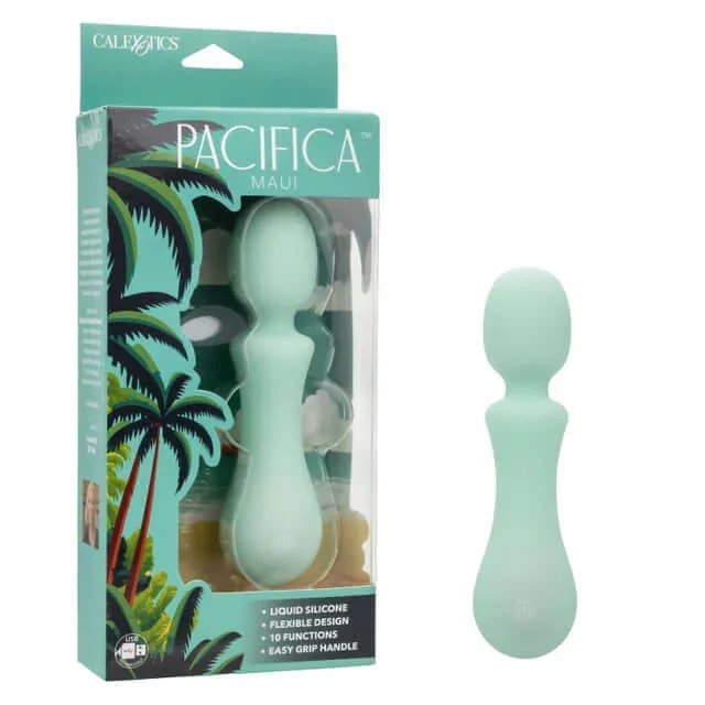 Pacifica Maui Rechargeable Silicone Massage Body Wand – Teal