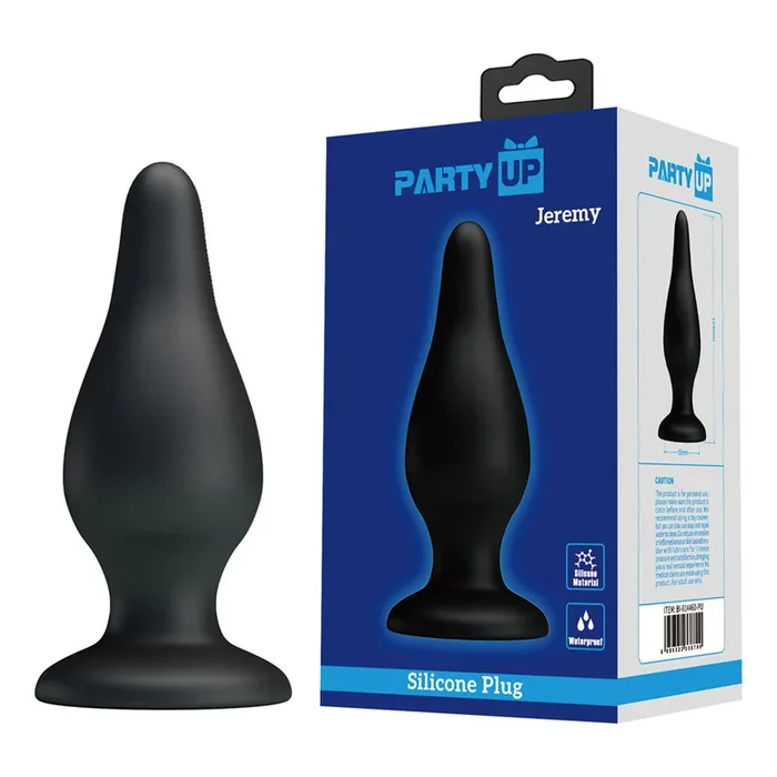 Party Up JEREMY Butt Plug – Black 15.4 cm Butt Plug