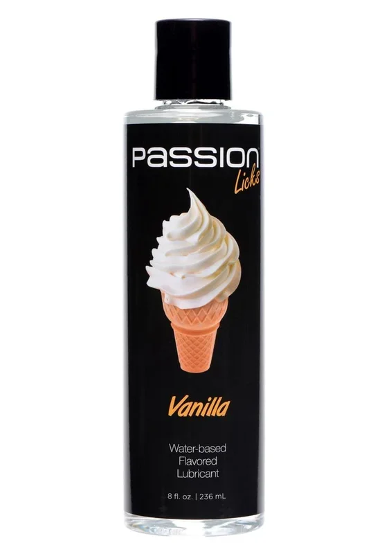 Passion Licks Vanilla Water Based Flavored Lubricant