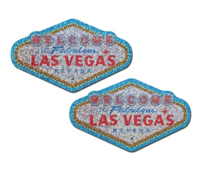 Pastease – Welcome to Las Vegas Glitter Sign Logo Pasties