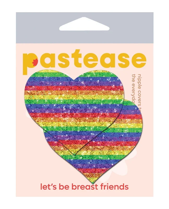 Pastease Premium Glitter Heart – Rainbow O/S