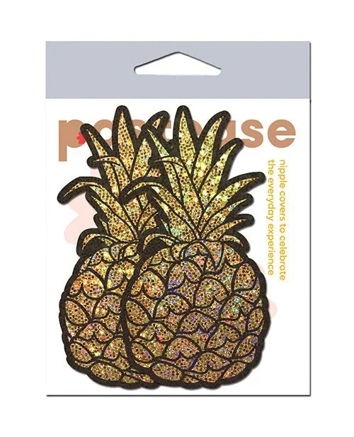 Pastease Premium Glitter Pineapple – Gold O/S