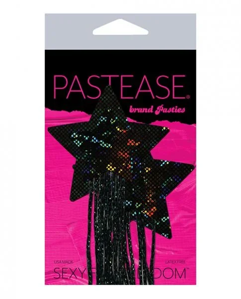 Pastease Tassel Glitter Star – Black One Size