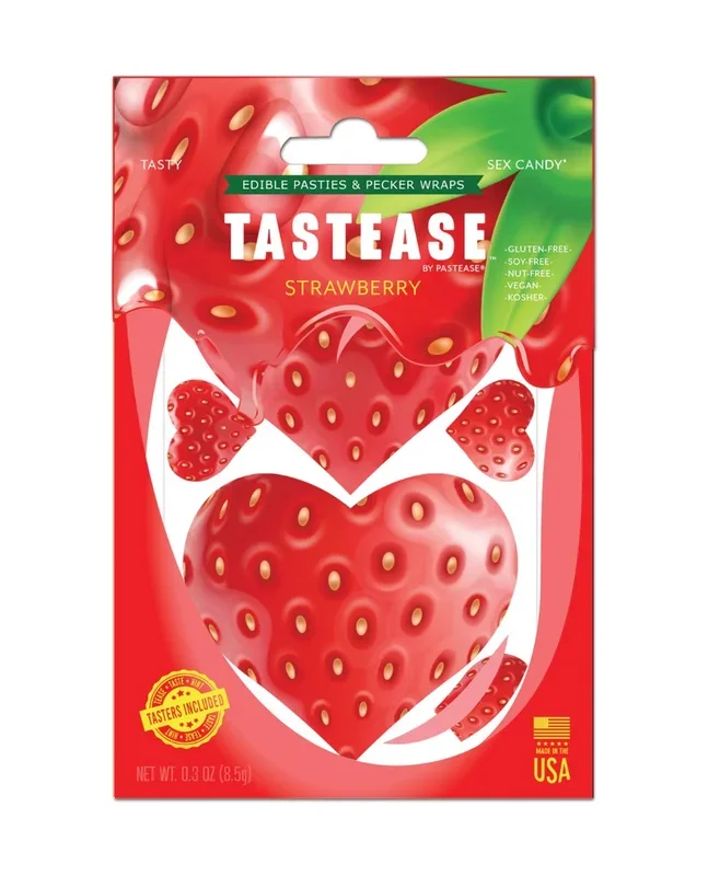 Pastease Tastease Edible Pasties & Pecker Wraps – Strawberry O/S