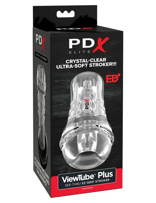 Pdx Elite Viewtube Plus (Clear) – See-Thru Stroker