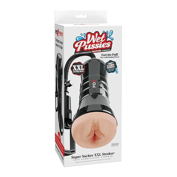 PDX Extreme Wet Pussies Super Sucker XXL Stroker – Light