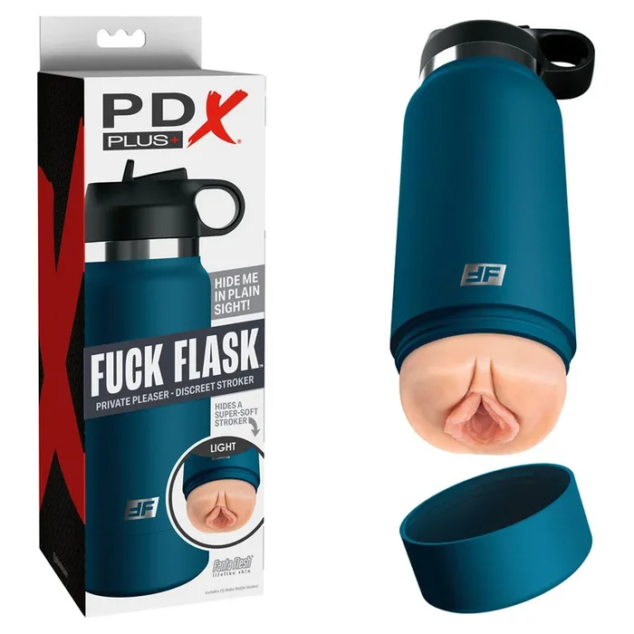PDX Plus Fuck Flask – Private Pleaser – Flesh Discreet Vagina Stroker