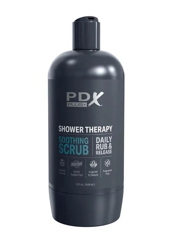 PDX Plus Shower Therapy Soothing Scrub Stroker
