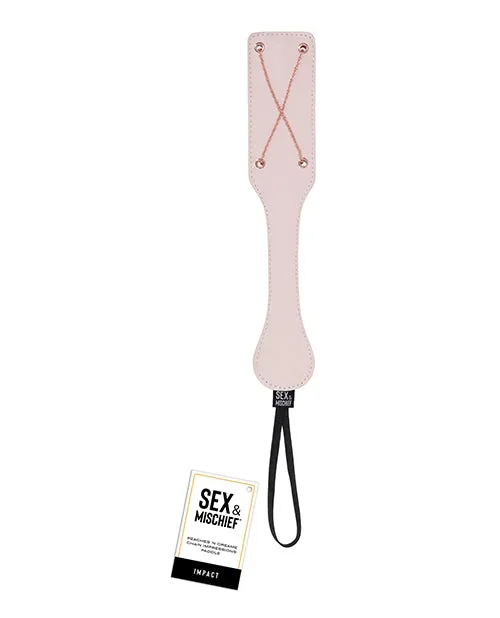 Peaches ‘n CreaMe Chain Impressions Faux Leather Paddle with Dual Texture