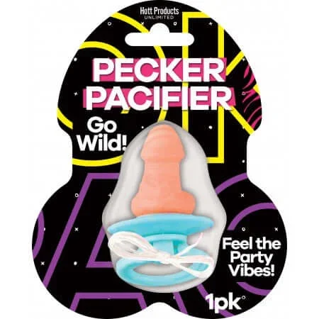 Pecker Pacifier with Elastic Wristband