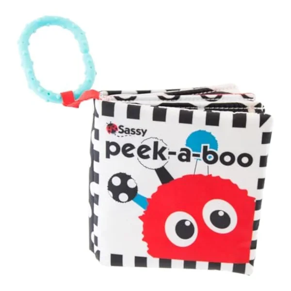 Peek A Boo Activity Book With Attachable Link For On The Go Travel, Sensory